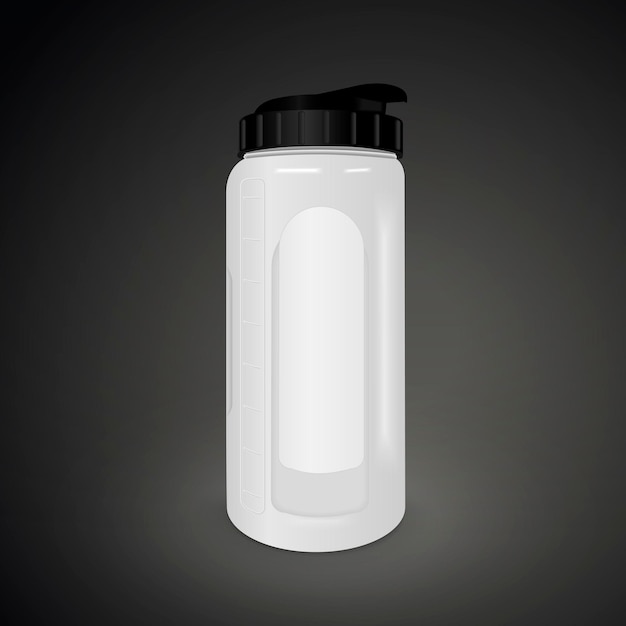 Vector reusable water bottle