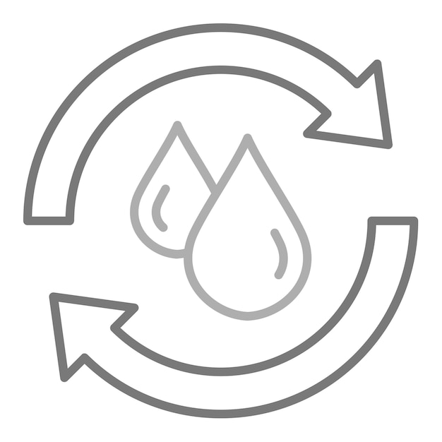 ベクトル reuse water icon