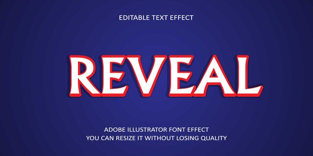 Reveal Text Font Effect