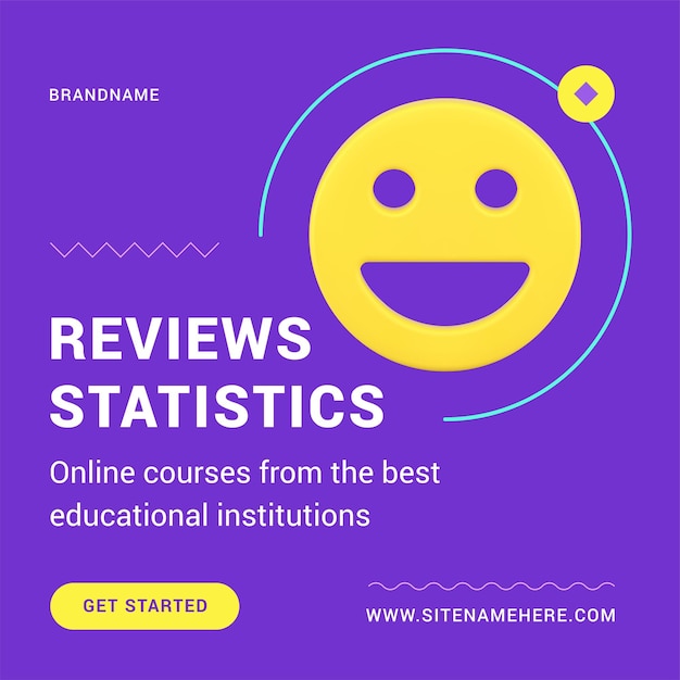 Reviews statistic service quality evaluation AI technology web post realistic 3d icon vector