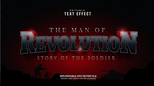 Revolution text effect