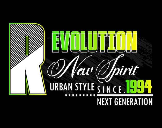 Revolution typography for t shirt design premium vector