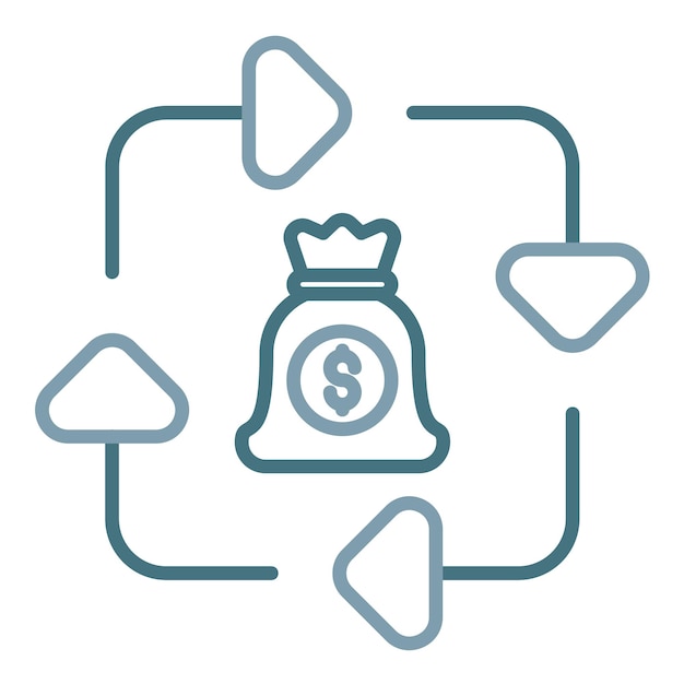 Revolving Fund Flat Illustration