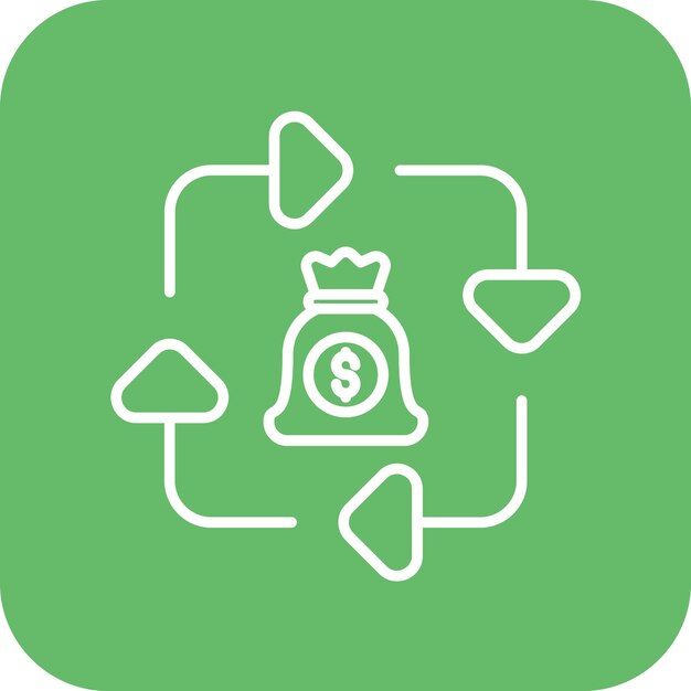 Revolving Fund icon vector image Can be used for Business People