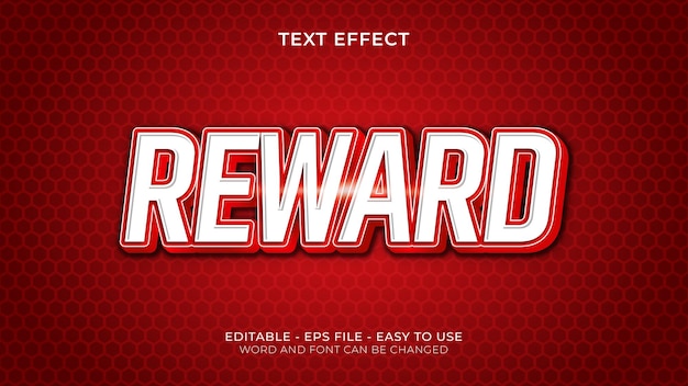 Vector reward moderne tekst-effect