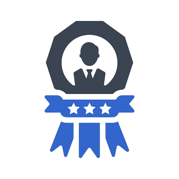 Rewarded employee icon