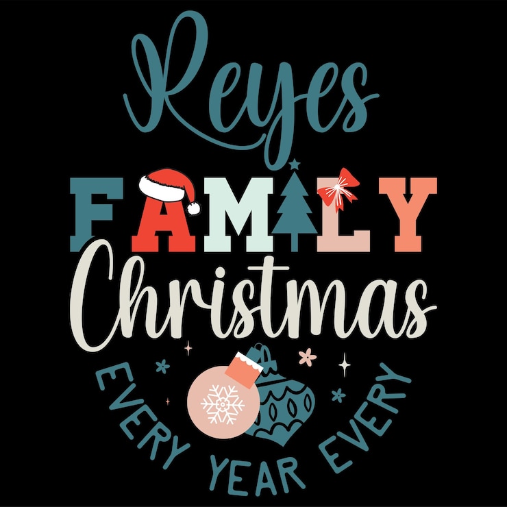 वेक्टर reyes family every year every christmas