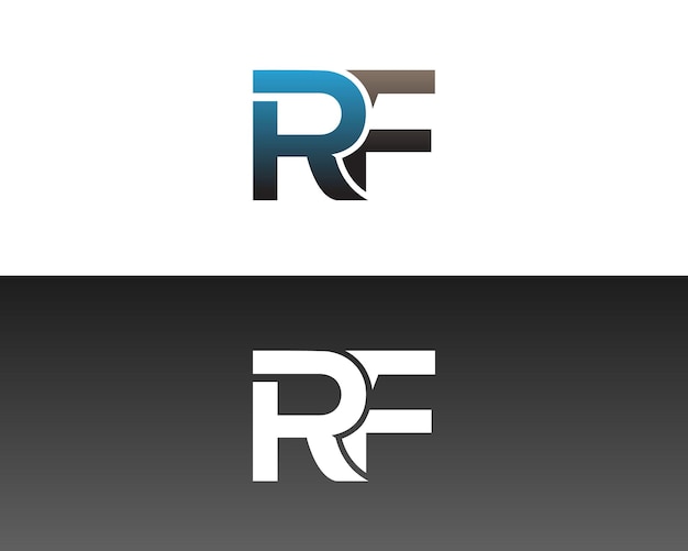 RF アブストラクト ロゴ 文字 デザイン モノグラム モダン ベクター テンプレート