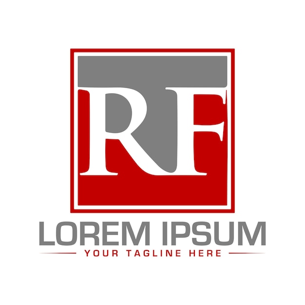 RFレターロゴデザイン ユニークでクリエイティブなロゴデザイン