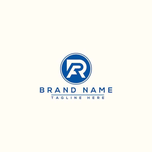 Rf logo design template vector graphic branding element