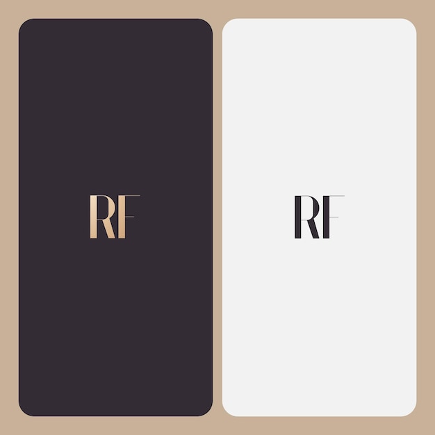 RF-vectorbeeld van het logoontwerp