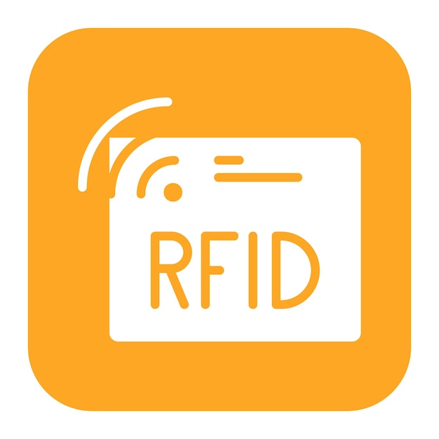 Векторное изображение икон RFID может быть использовано для новых медиа