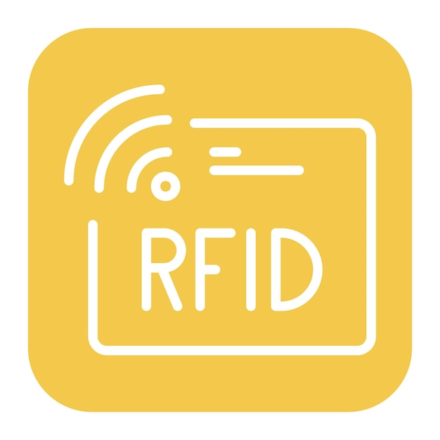 RFID-icon vectorbeeld Kan worden gebruikt voor New Media