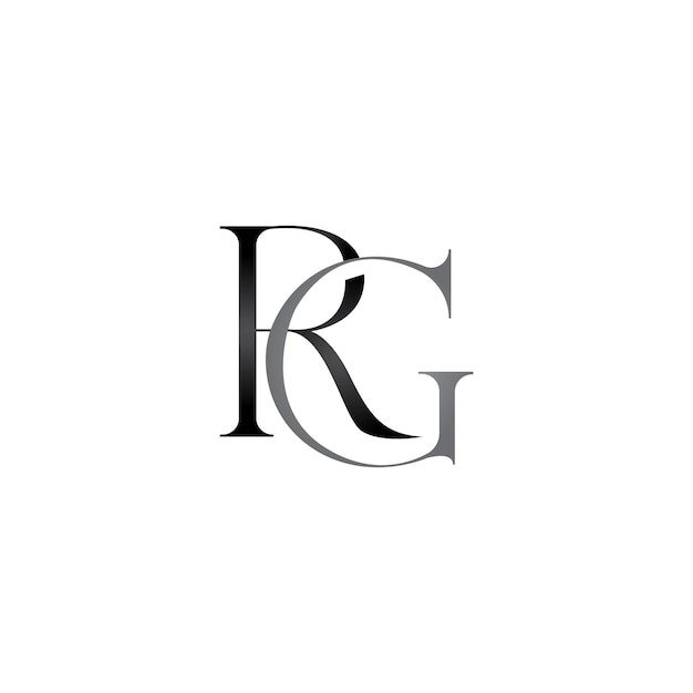 Rg letter logo design