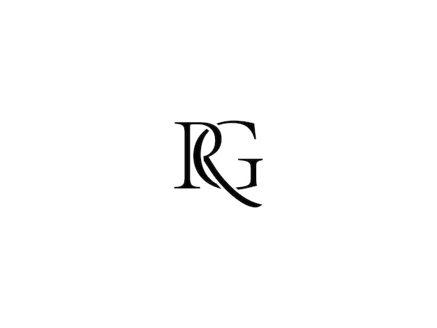 Vector rg-logo ontwerp