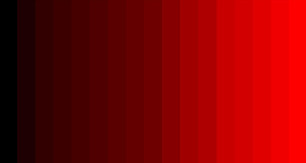 Vector rgb color red deep to light