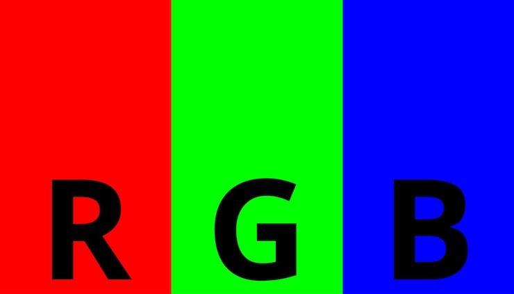 Vector rgb concept of color redgreenblue basic light colors for beginners