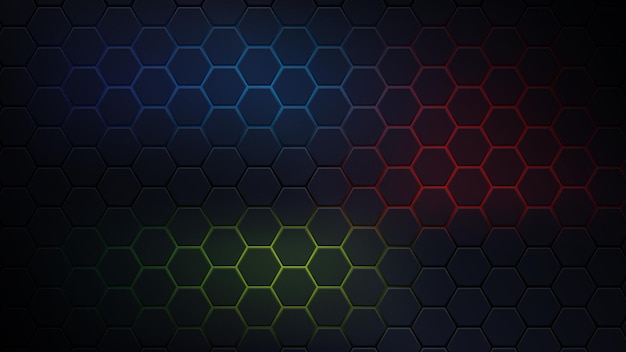 RGB Hexagonal Background