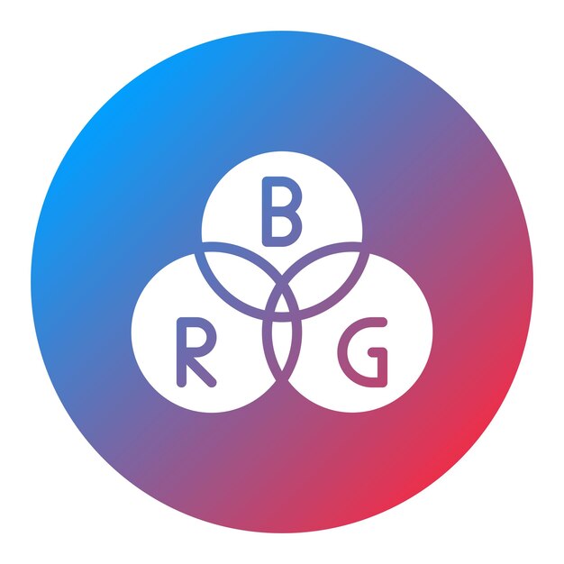 RGBアイコンのベクトル画像を印刷に使用できます