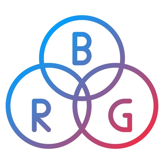 Rgb 아이콘 터 이미지 인쇄에 사용할 수 있습니다