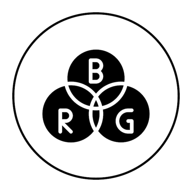 Rgb 아이콘 터 이미지 인쇄에 사용할 수 있습니다