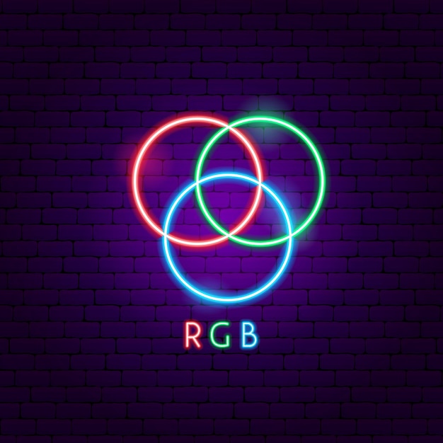 Rgb ネオンラベル