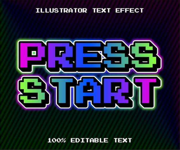 Vector rgb pixel-teksteffect