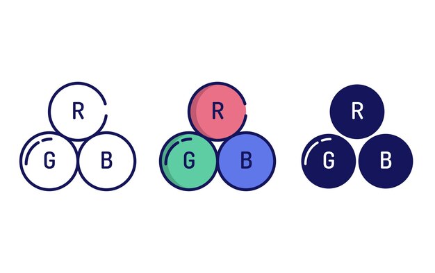 Vector rgb-vectorpictogram