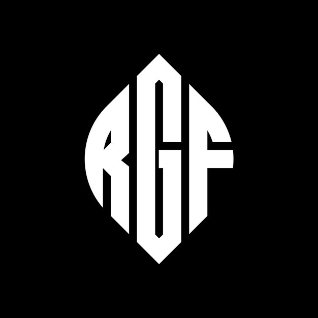 ベクトル rgf 円形ロゴのデザインは円と円形の形をしています