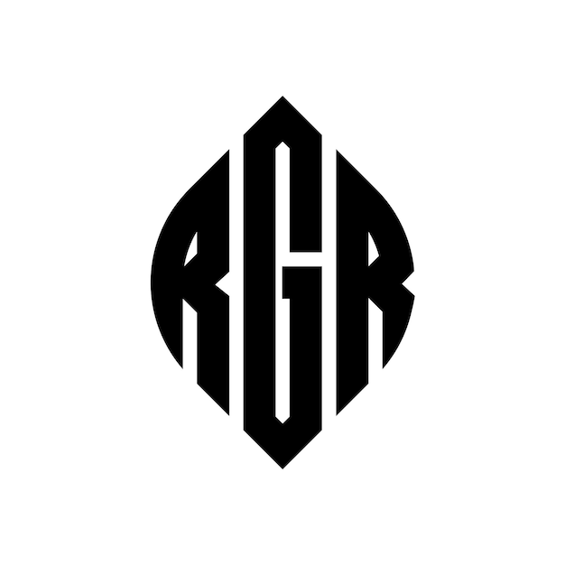 ベクトル ロゴのデザインは円と円の形をしている rg 円の文字です