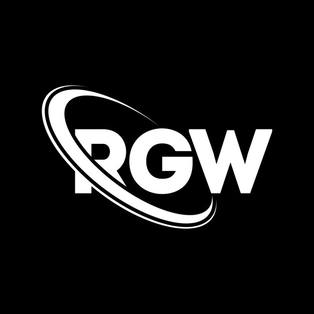 Vector rgw logo rgw letter rgw letter logo design initials rgw logo linked with circle and uppercase monogram logo rgw typography for technology business and real estate brand