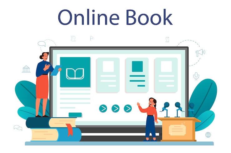 Vector rhetoric or elocution school class online service or platform