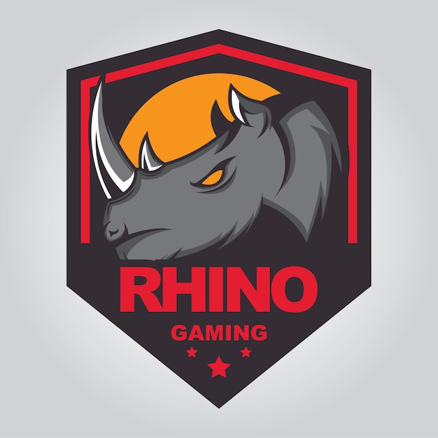 Вектор Шаблон дизайна rhino