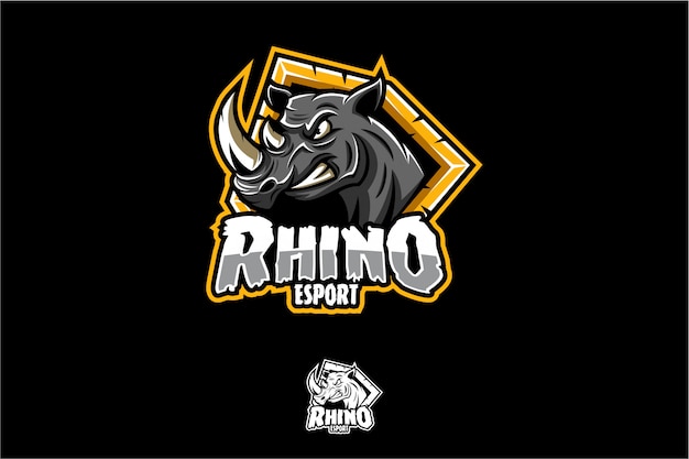 Vector rhino esport logo