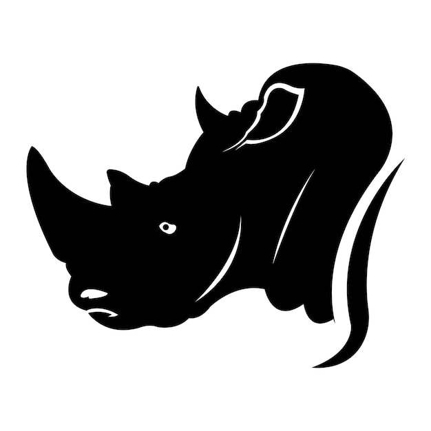 Vector rhino icon vector illustration design template