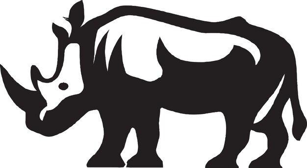 Vector rhino silhouette icon