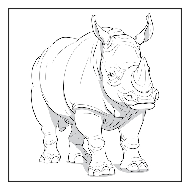 Vector rhinoceros