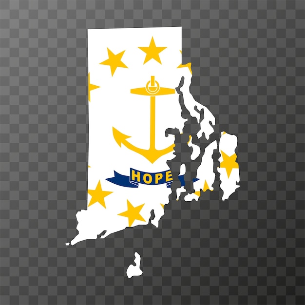 Rhode Island state flag Vector illustration