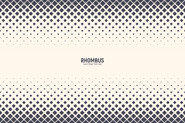 Rhomboid shapes abstract halftone pattern background