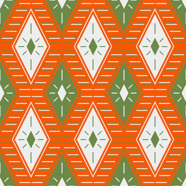 Rhombus motief ikat textiel print vector naadloze patroon