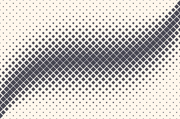 Rhombus Shapes Abstract Geometric Technology Oscillation Wave Isolated on Light Background. Halftone Rectangles Retro Simple Pattern. Minimal 80s Style Dynamic Tech Wallpaper