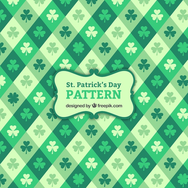 Vector rhombus st. patrick's day pattern