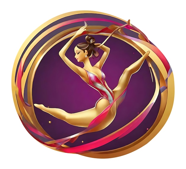 Rhythmic Sport Logo Design Sport Logo