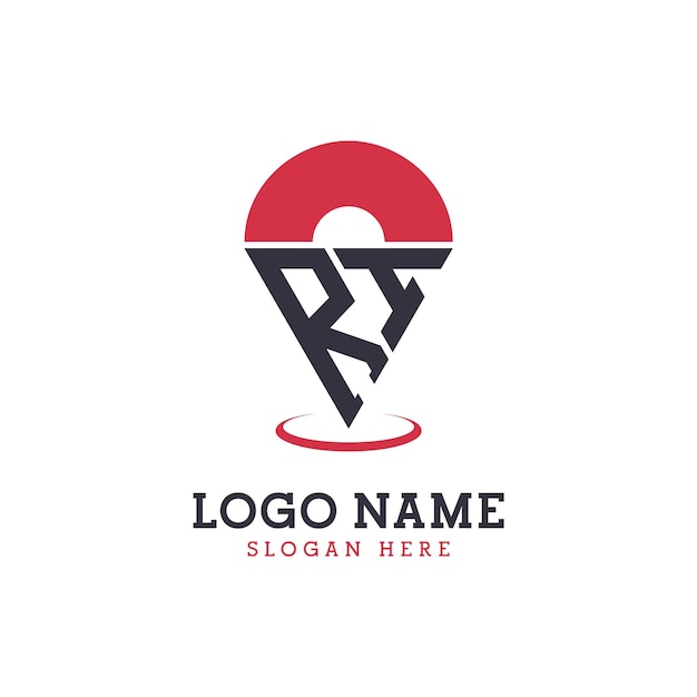 로케이션 아이콘 디자인 (Location Icon Design) - 네비게이션 지도 앱 및 위치 기반 비즈니스를 위한 현대 RI 핀포인트 로고