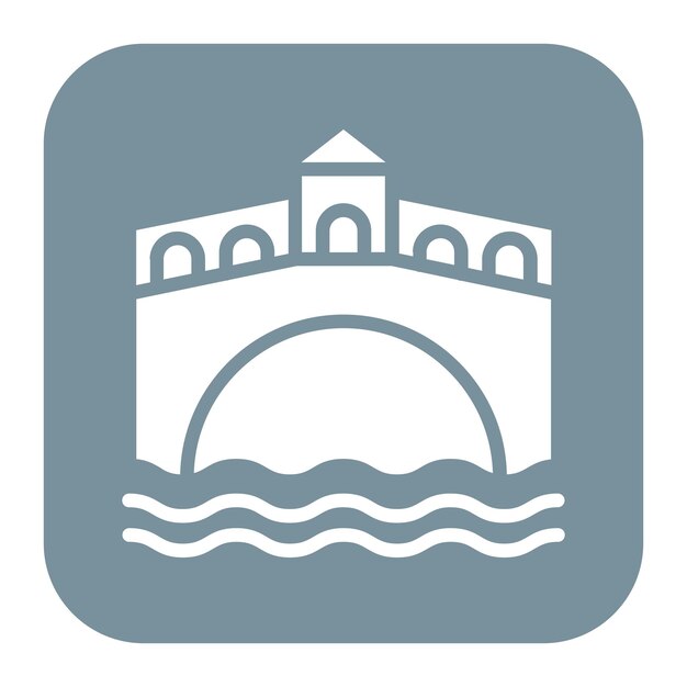 Vector rialto bridge icon vector image can be used for italy