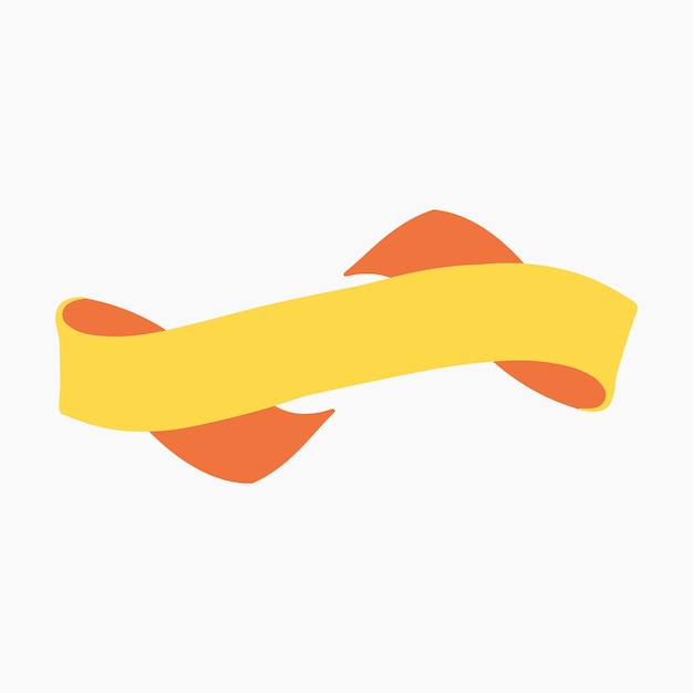 Vector ribbon banner element