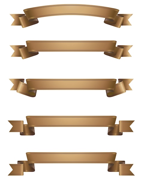 Vector ribbon banner