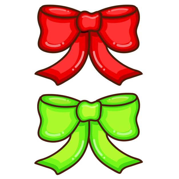 ribbon and bow cartoon design