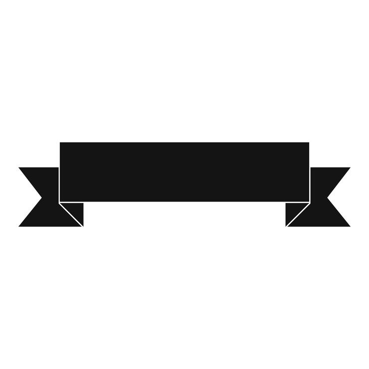 Vector ribbon icon simple illustration of ribbon vector icon for web design