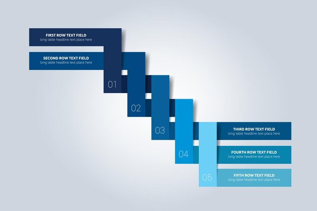 Ribbon infographic scheme diagram vector